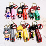 Demon Slayer Kimetsu No Yaiba Tanjiro Nezuko Keychain Bag Pendent Toy Gift