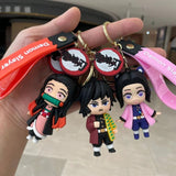 Demon Slayer Kimetsu No Yaiba Tanjiro Nezuko Keychain Bag Pendent Toy Gift
