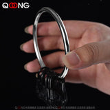 Composite Keyring with 10 Small 8-Shaped Buckle Keychains