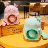 Mini Portable Fan Key Chain USB Charging Cute Cartoon Design Student Small