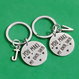 Stainless Steel Couples Key Holder You My Knob Throb Gift