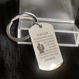 Long-distance Love Stainless Steel Keychain Couple Gift