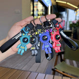 Colorful Lightning Bear Keychain Cartoon Bear Couple Key Chain