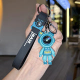 Colorful Lightning Bear Keychain Cartoon Bear Couple Key Chain