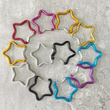 10Pcs Five-Pointed Star Water Bottle Hanging Buckle Carabiner