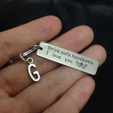 Drive Safe Handsome I Love You Keychain Birthday Gift DIY Carabiner