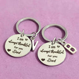 Personalized Initials Carabiner Keyring Gift Stainless Steel