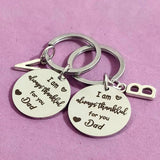 Personalized Initials Carabiner Keyring Gift Stainless Steel