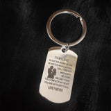 Stainless Steel Couple Gift Sweet Keychain TO MY LOVE Car Key Holder