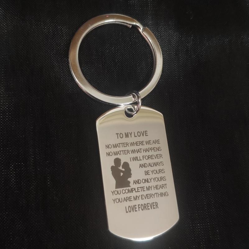 Sweet Sentence Couple Keychain Thanksgiving Gift Holder Lanyard