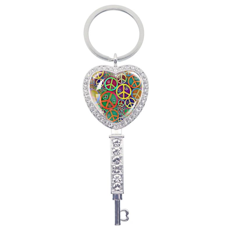 Heart Shaped Pendant Keychain - Birthday Party Gift Jewelry
