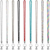 Rhinestone Texture Braid Phone Lanyard, Fix Phone/Camera, Adjust Holders