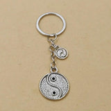 Gothic Friendship Yin Yang Gossip Keychain Jewelry Goth Charm Key Chain