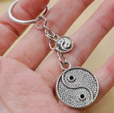 Gothic Friendship Yin Yang Gossip Keychain Jewelry Goth Charm Key Chain
