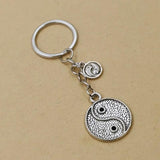 Gothic Friendship Yin Yang Gossip Keychain Jewelry Goth Charm Key Chain