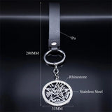 Tetragrammaton Pentagram Keyring Wicca Talisman Pentacle Key Rings