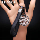 Hebrew YHWH Lord Shem Keyring Wicca Pentacle