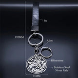 Hebrew YHWH Lord Shem Keyring Wicca Pentacle