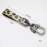 Leopard Print Key Chain for Women Unisex Car Keychain Accessories