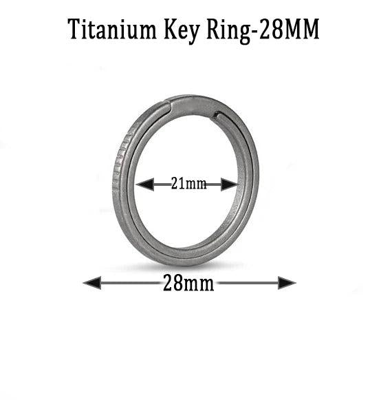 Durable Titanium Alloy Car Key Ring Light