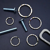 Durable Titanium Alloy Car Key Ring Light