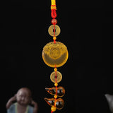 Dragon Tassel Pendant Car Rearview Mirror Hanging Ornament Decoration Charm