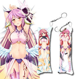 NO GAME NO LIFE Mini Key Chains Dakimakura Keychain Anime Body Mini Pillow Penda