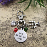 Spooky CANDELABRA Stainless Steel Keyring