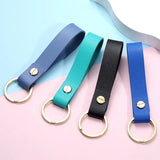 Charm PU Leather Keychain for Men Women Bag Decorate Real Cowhide Waist Wallet