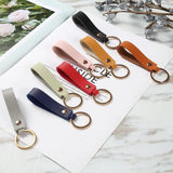 Charm PU Leather Keychain for Men Women Bag Decorate Real Cowhide Waist Wallet