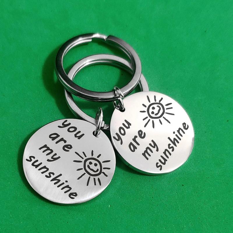 Sunshine Keyring Gift Holder Stainless Steel