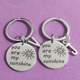 Initials Keyring Stainless Steel Sunshine Carabiner