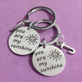 Initials Keyring Stainless Steel Sunshine Carabiner