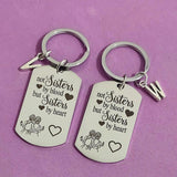 Sisters By Heart Carabiner Keyring - Graduation Gift - Stainless Steel