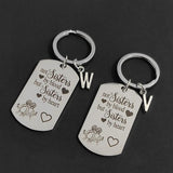 Sisters By Heart Keychain Birthday Gift