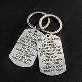 Thanksgiving Keychain for Son-in-law Daughter-in-law
