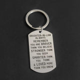 Thanksgiving Keychain for Son-in-law Daughter-in-law