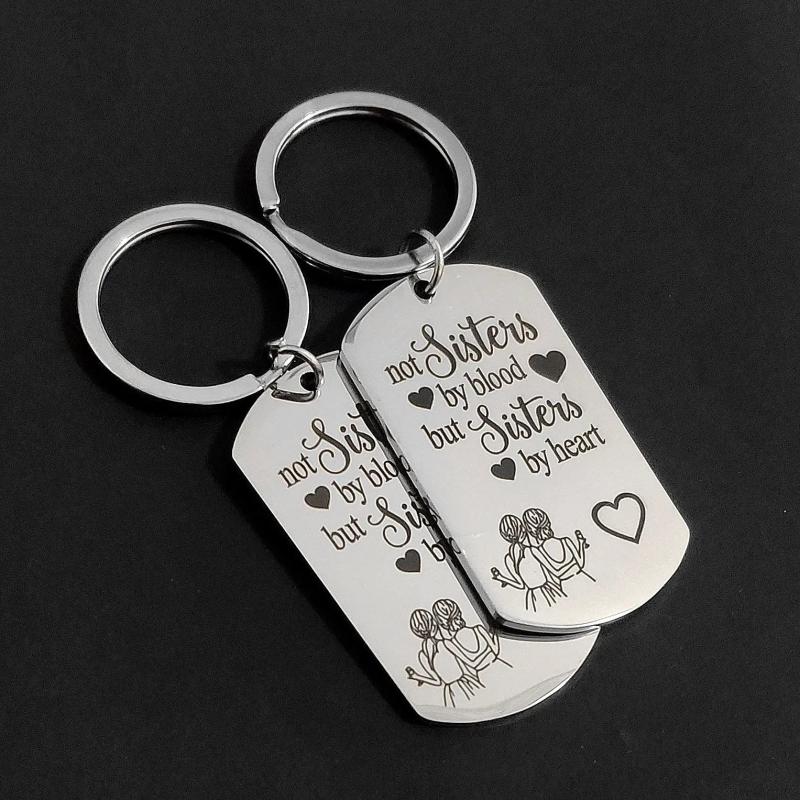 Sisters by Heart Keyring Anniversary Gift