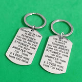 Stainless Steel Keyring for Son-in-law Daughter-in-law