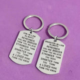 Birthday Keyring Thanksgiving Carabiner Military Tags Stainless Steel