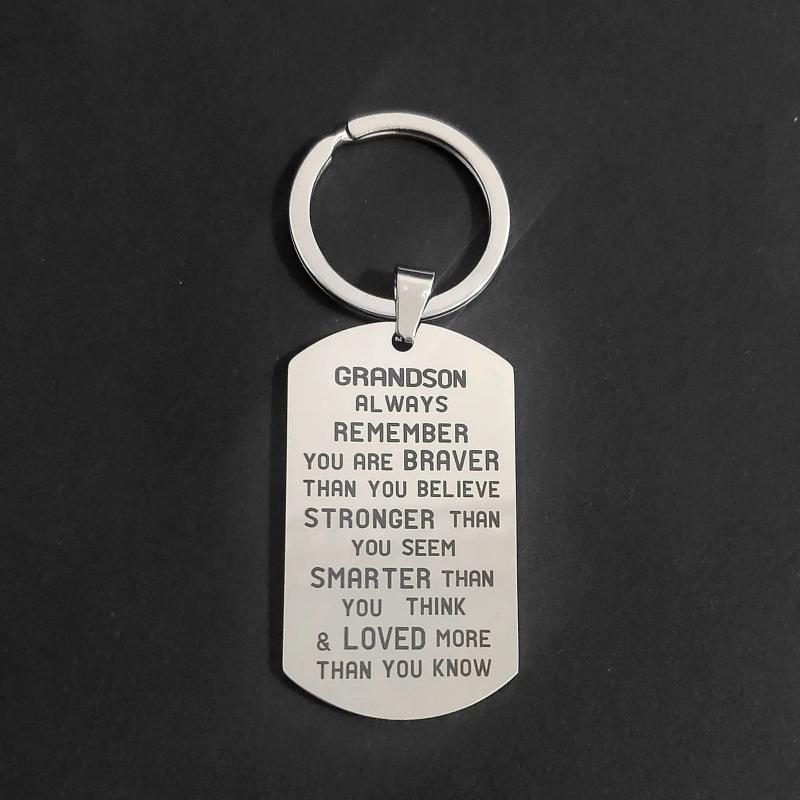 Granddaughter Grandson Thanksgiving Gift Keyring