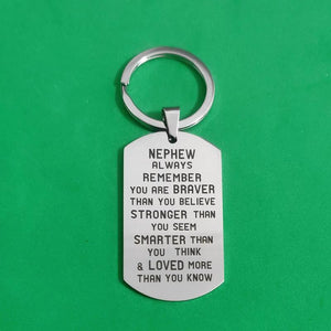 Creative Keyring 26 Letters Military Tags Stainless Steel