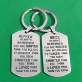 Creative Keyring 26 Letters Military Tags Stainless Steel