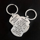 Thanksgiving Keys Holder Birthday Gift Keyring to Granddaughter Grandson