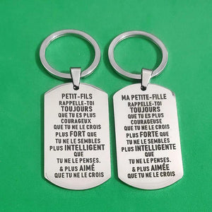 Wedding Keys Holder Military Tags Keyring Stainless Steel Birthday