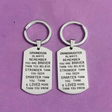 Stainless Steel Carabiner Keyring for Granddaughter Grandson