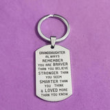 Stainless Steel Carabiner Keyring for Granddaughter Grandson