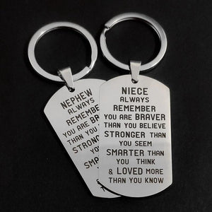 Carabiner for Keys Military Tags DIY Keyring Stainless Steel Ornaments