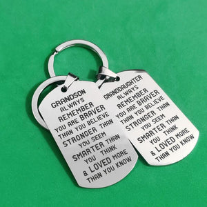 Keychain for Car Keys Holder Gift Keyring Birthday Creative Military Tags