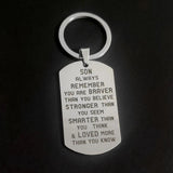 Military Tags Carabiner for Keys Birthday Keyring SON DAUGHTER Stainless Steel